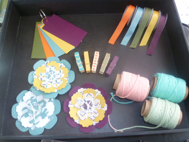 New Product display of colours and ribbon!