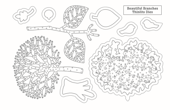 Thoughtful Branches Thinlits