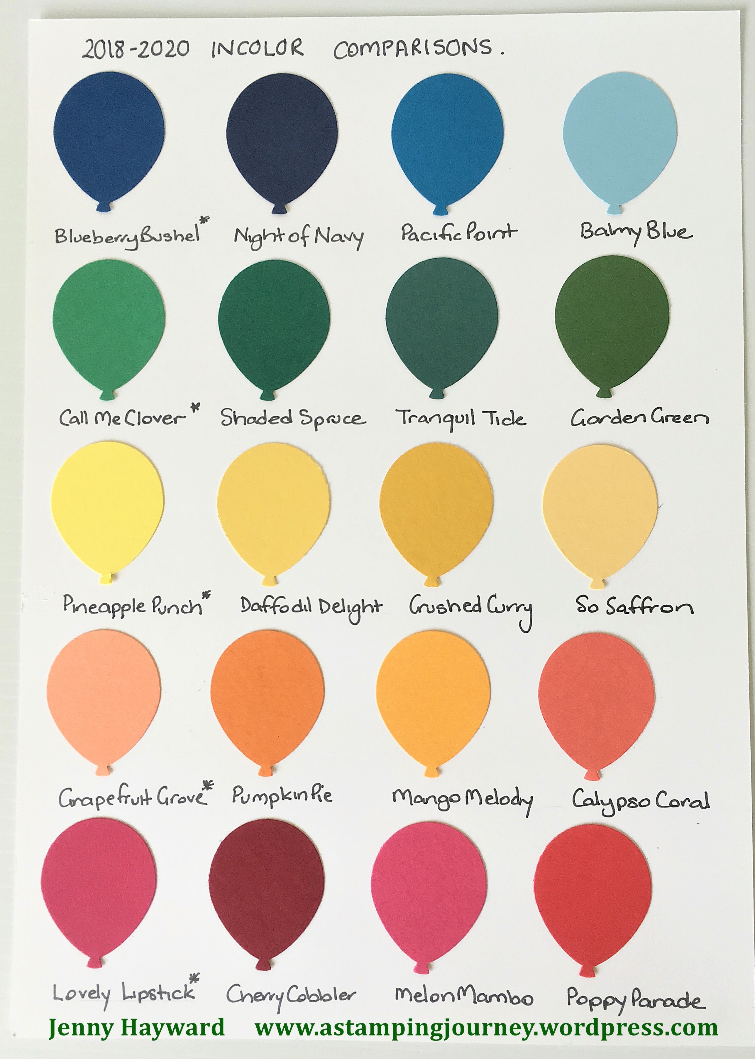 Invam Color Chart GET TO KNOW THE 2018 INCOLORS! – A Stamping Journey