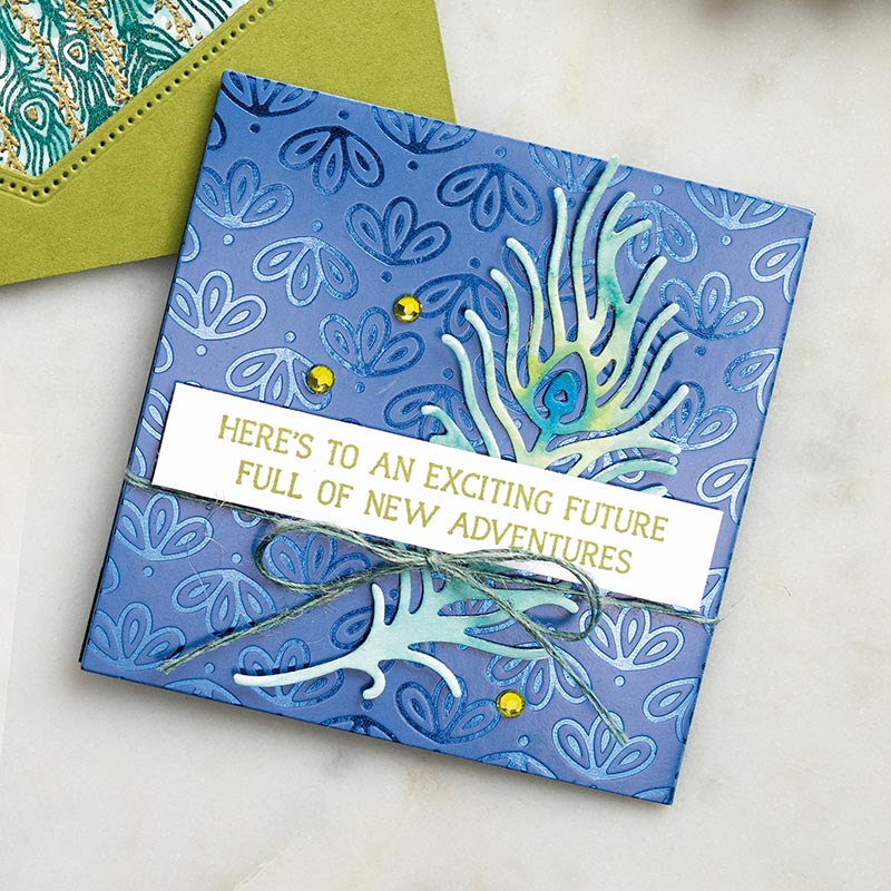 Stampin' Up! Noble Peacock card
