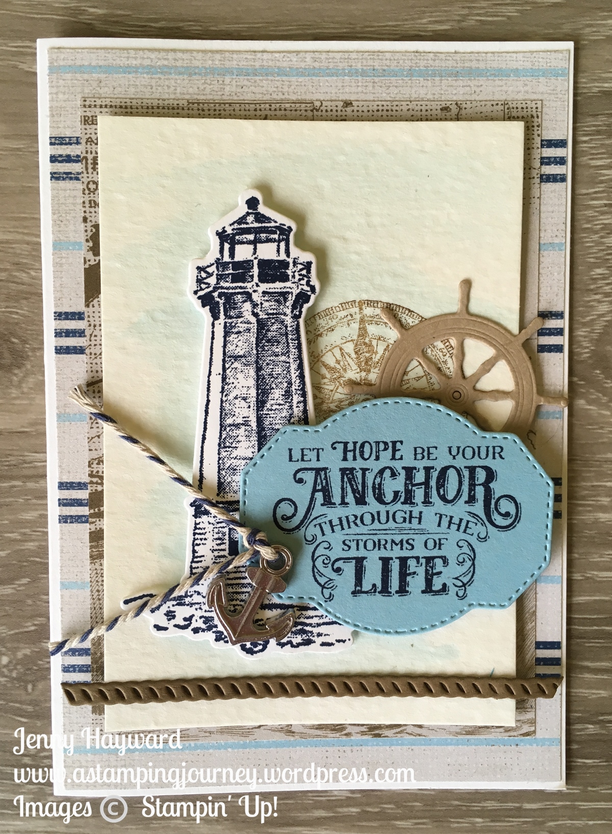 Sailing Home Onstage card