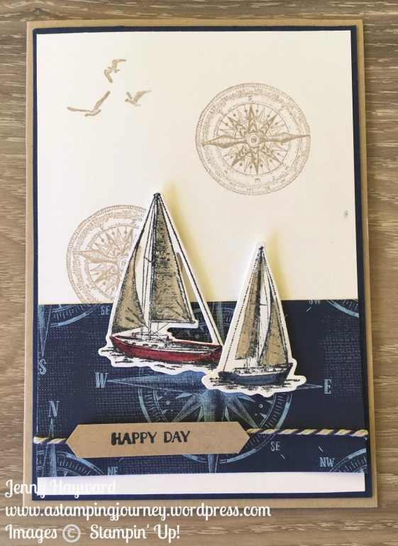 Two Sailing Boats with Stampin' Up! Sailing Home