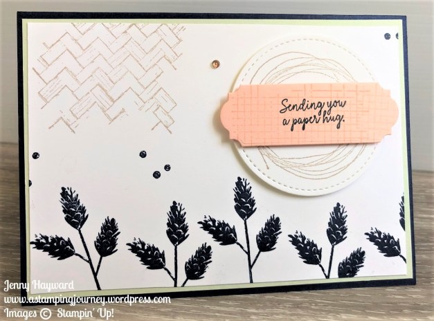 A paper hug with Comfort and Hope stamp set