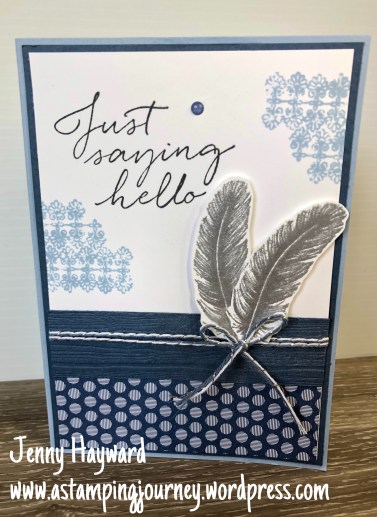 Stampin' Up! Tasteful Touches Embossed Feathers