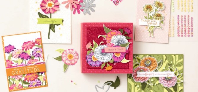 Flowering Zinnias Stampin' Up!