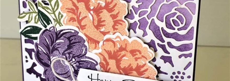 Two Tone flora with Blended background