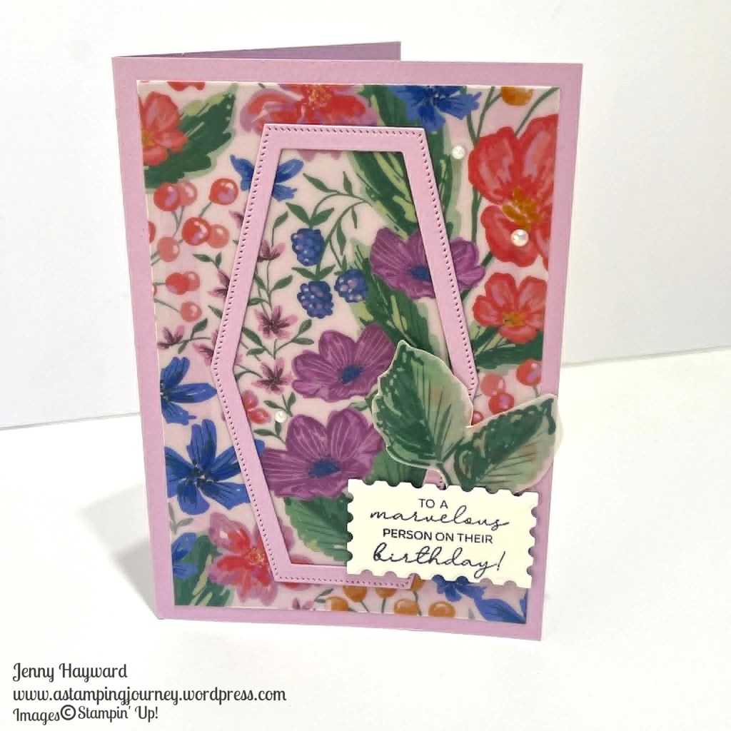 Stampin' Up! Berry Botanical Vellum Specialty _ Framed
